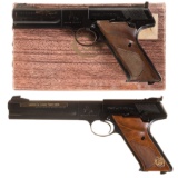 Two Colt Match Target Semi-Automatic Pistols