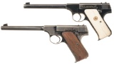 Two Colt Semi-Automatic Sporting Pistols with Holsters