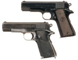 Two Colt Lightweight Commander Semi-Automatic Pistols