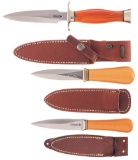 Three Randall Knives with Sheaths