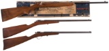 Three Winchester Single Shot Bolt Action Rifles