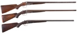 Three Parker Brothers Double Barrel Shotguns