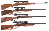Four Scoped Sporting Rifles