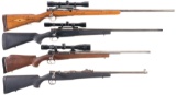 Four Bolt Action Rifles