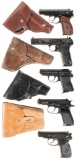 Five Soviet Semi-Automatic Pistols