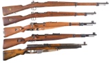 Five Military Rifles