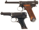 Two Nagoya Arsenal Semi-Automatic Pistols