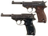 Two P.38 Semi-Automatic Pistols