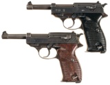 Two World War II Nazi P.38 Pistols