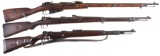 Three Military Bolt Action Rifles