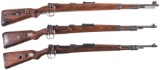 Three German Military Bolt Action Rifles