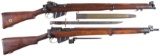 Two British Bolt Action Military Rifles with Bayonets