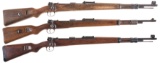 Three German Military Mauser Bolt Action Rifles