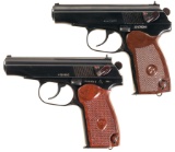 Two Makarov Semi-Automatic Pistols
