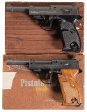 Two Boxed Walther/Interarms P.38 Semi-Automatic Pistols