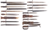 Grouping of Bayonets and Fighting Knives