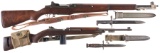 Two U.S. Military Semi-Automatic Longarms with Bayonets