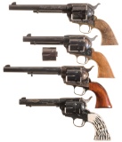 Four Single Action Revolvers