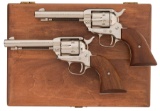 Cased Pair of Colt Frontier Scout Revolvers with Factory Letter