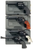 Four Ruger Single Action Revolvers