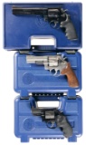 Three Smith & Wesson Double Action Revolvers