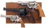 Three Smith & Wesson DA Revolvers