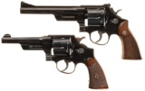 Two Smith & Wesson Double Action Revolvers