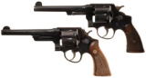 Two Smith & Wesson Double Action Revolvers