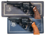 Two Smith & Wesson Double Action Revolvers with Boxes