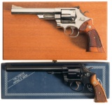 Two Smith & Wesson Double Action Revolvers