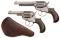 Two Antique Colt Model 1877 Double Action Revolvers