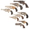 Nine Spur Trigger Revolving Handguns
