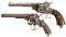 Two European Pinfire Revolver