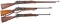 Three U.S. Springfield Armory 1898 Krag Bolt Action Rifles