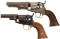 Two Colt Model 1859 Pocket Percussion Revolvers