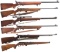 Six Mossberg Rimfire Bolt Action Rifles
