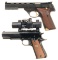 Two Semi-Automatic Match Pistols