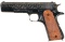 Engraved Colt Model 1911A1 Semi-Automatic Pistol
