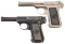 Two Savage Semi-Automatic Pocket Pistols