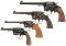 Four Colt Double Action Revolvers