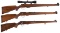 Three Anschutz Bolt Action Carbines
