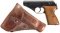Mauser HSc Pistol with Extra Magazine and Holster