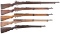 Five Japanese Military Bolt Action Rifles