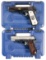 Two Smith & Wesson SW1911 Semi-Automatic Pistols with Cases