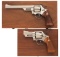 Two Cased Smith & Wesson Model 27-2 Double Action Revolvers