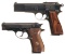Two Browning Semi-Automatic Pistols
