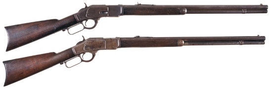 Two Antique Winchester Lever Action Rifles