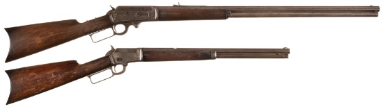 Two Antique Marlin Lever Action Rifles