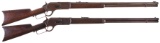 Two Winchester Model 1876 Lever Action Rifles