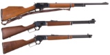 Three Marlin Lever Action Longarms